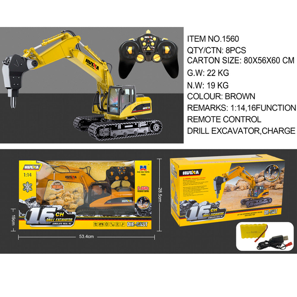 Alloy Electric Remote-controlled Engineering Vehicle Model Toy - Cindi Book