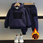 Winter Clothes Fleece Sweater Sportswear Thickening Two-piece Set - Cindi Book
