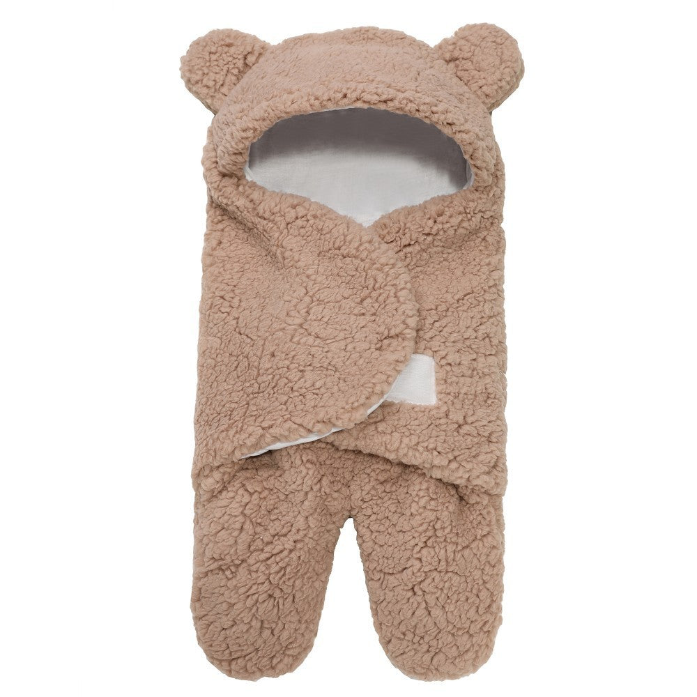 Lamb Plush Sleeping Bag Newborn Baby Swaddling Quilt - Cindi Book