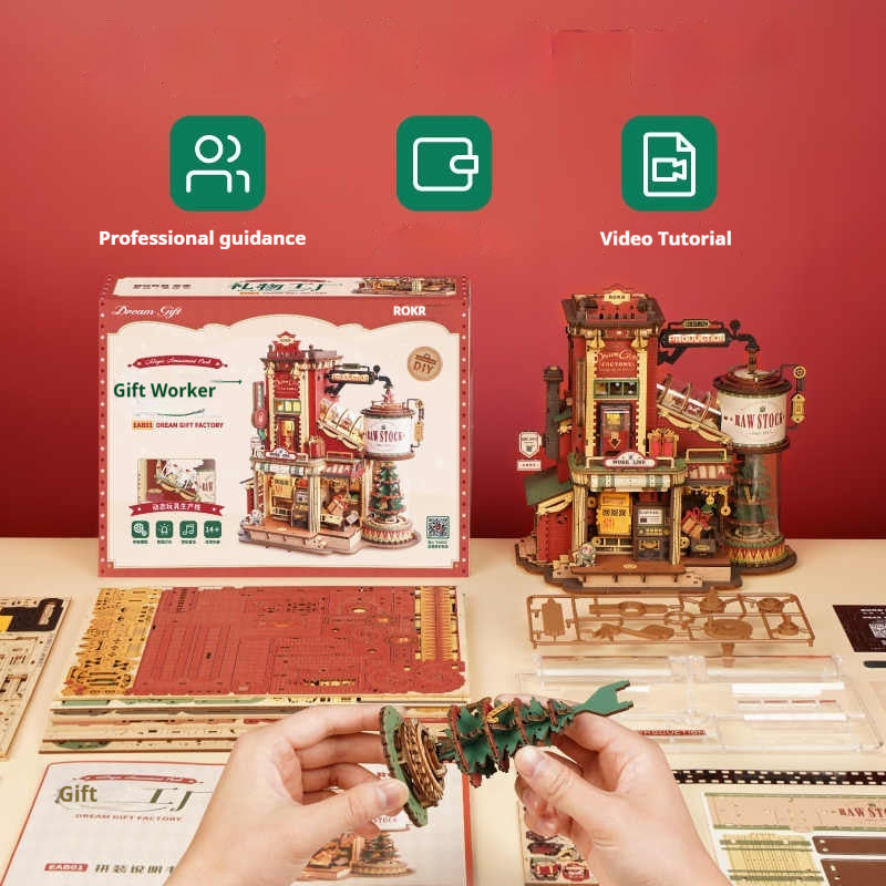 3D Puzzle Wooden Assembly Block Toy - Cindi Book