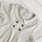 Girls' Short Sleeved Blouse Collar Jumpsuit - Cindi Book