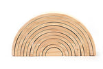 Jigsaw Puzzle Large 12-piece Arch Bridge Rainbow Building Blocks Early Childhood Education Toys - Cindi Book