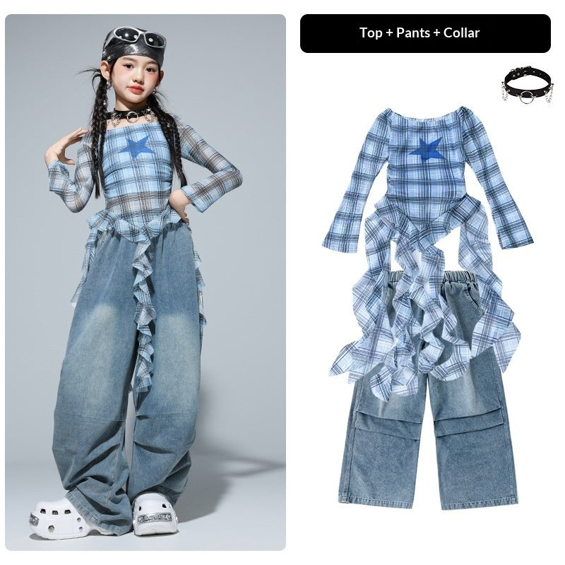 Girls Clothing Kids Hip-Hop Street Dance Trendy Outfit Set - Cindi Book