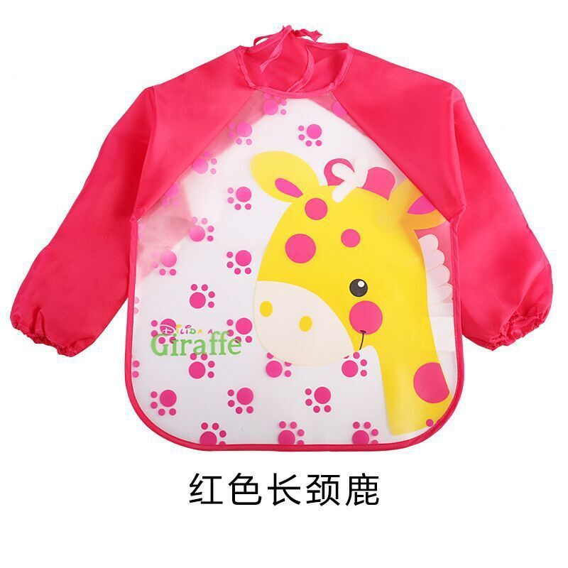 Children's Gown Long Sleeve Kids Waterproof Meal Baby Apron Painting Clothes Bib Protective Clothing - Cindi Book