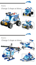 762Pcs Robot Car City Police Building Blocks Set - Cindi Book