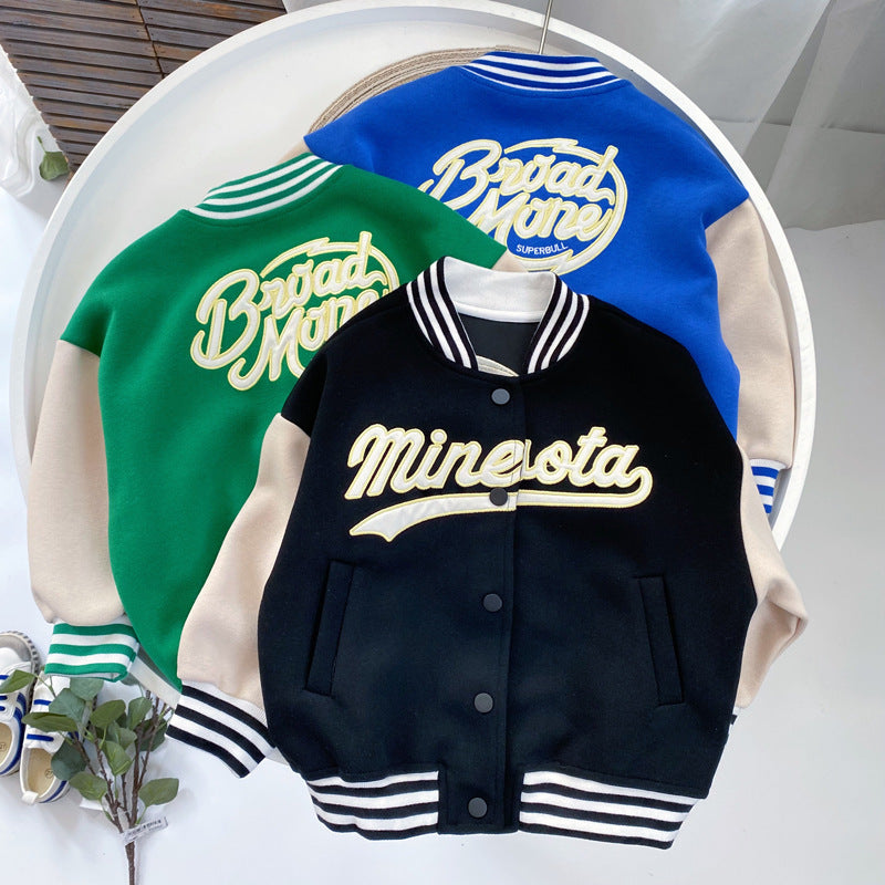 Children's Clothing Boys All-match Korean Baseball Uniform Jacket - Cindi Book