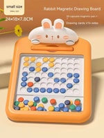 Rabbit Magnetic Drawing Board Puzzle Toys Early Education Children's Toys - Cindi Book