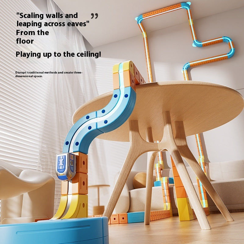 Children's Educational Electric Magnetic High-speed Rail Track Assembling Toys - Cindi Book