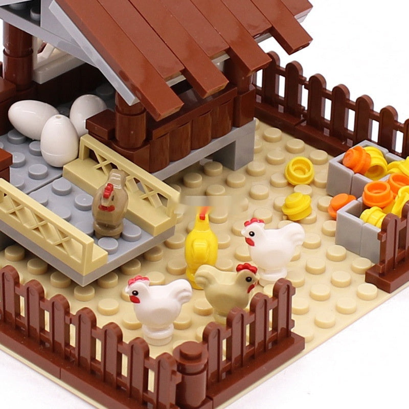MOC Small Particle Building Blocks Animal Farm Scene Dispersion Accessories Suit - Cindi Book