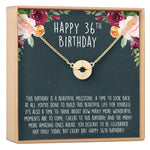 36th Birthday Necklace, Multiple Styles