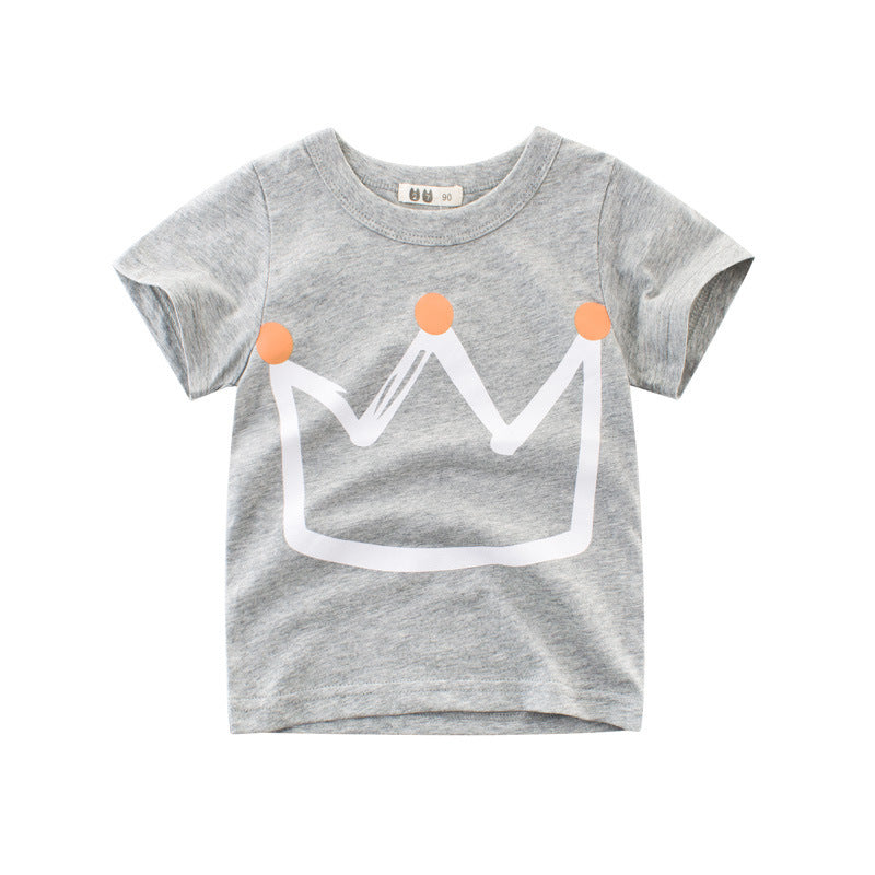 Summer New Boys' Short Sleeve T-shirt Children's T-shirt - Cindi Book
