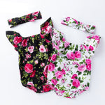 Children's wear, baby, cotton, baby, baby print, small flying sleeves, romper - Cindi Book