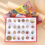 Christmas Advent Calendar Christmas Themed DIY Charm Jewelry Bracelet Necklace Making Kit for Girls - Cindi Book