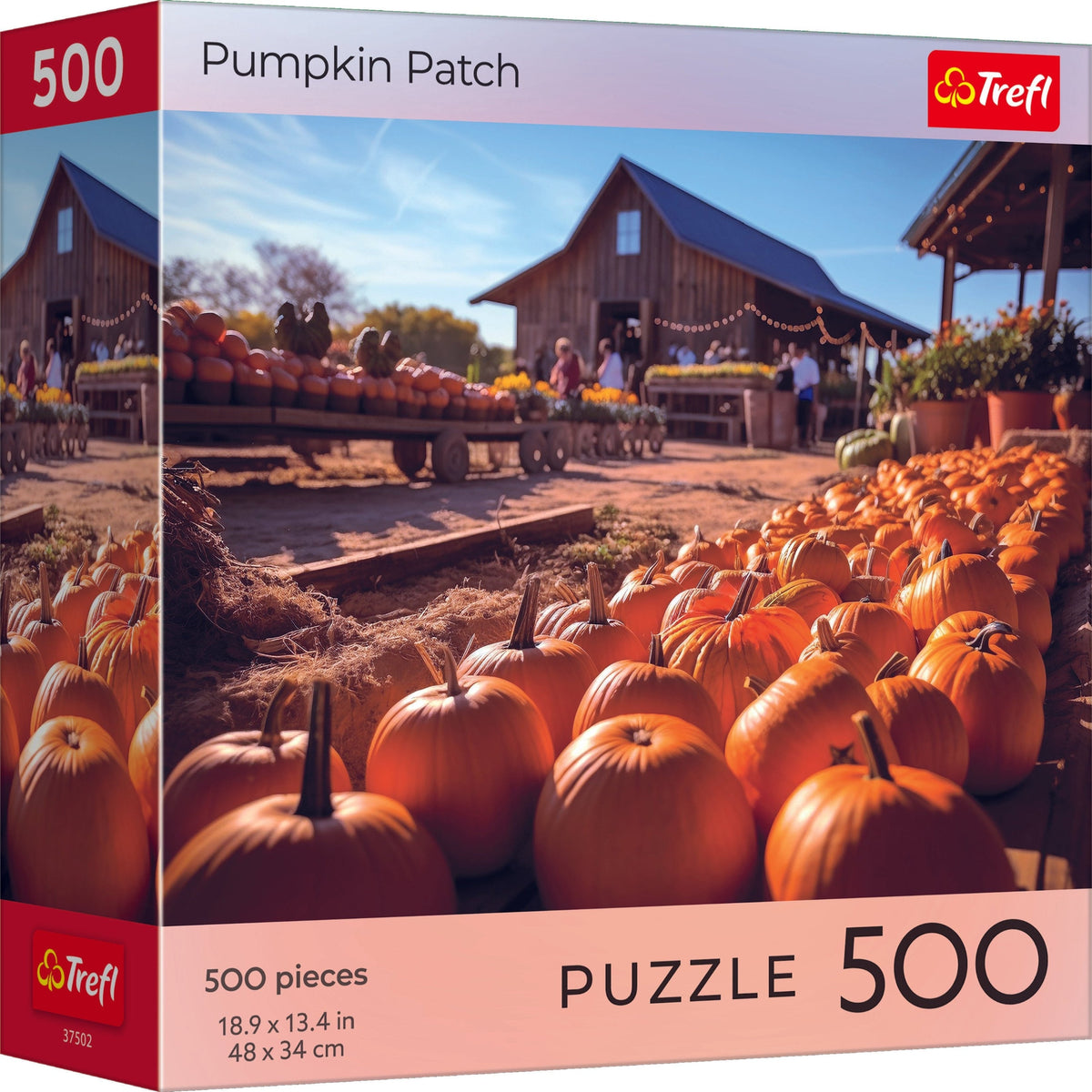 Trefl Red Halloween: Pumpkin Patch 500 Piece Puzzle