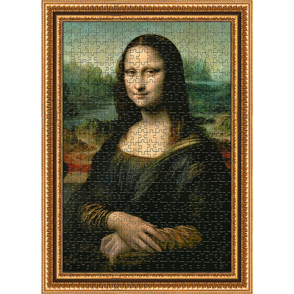 Trefl Red ArtFrame Puzzle Mona Lisa, Leonardo da Vinci 500 Piece Puzzle