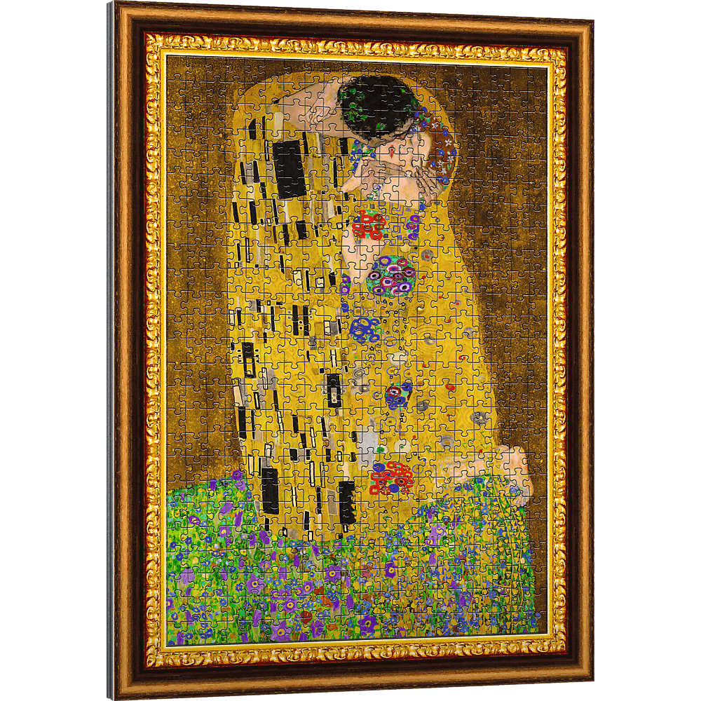 Trefl Red ArtFrame Puzzle The Kiss Gustav Klimt 500 Piece Puzzle