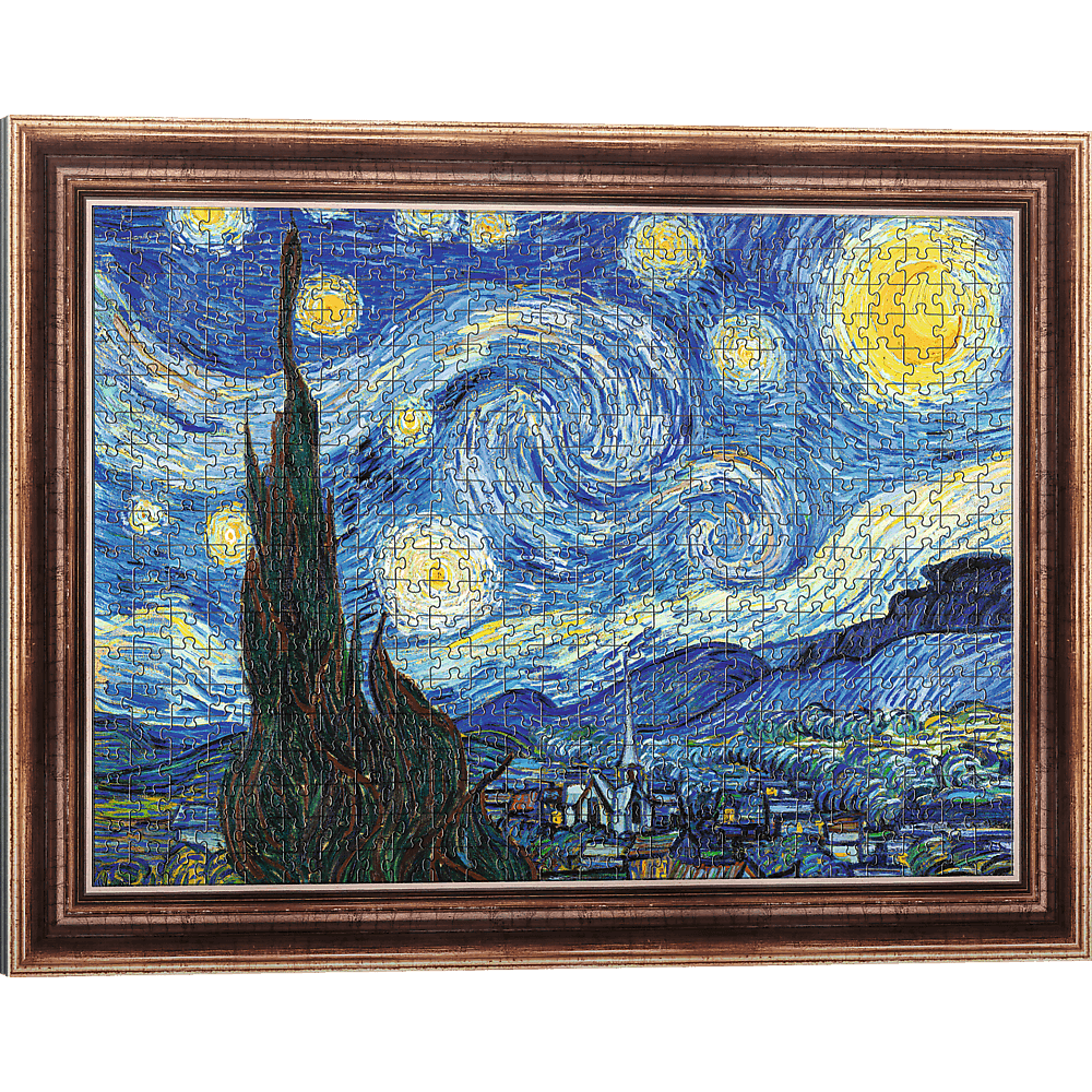 Trefl Red ArtFrame Puzzle The Starry Night Vincent van Gogh 500 Piece Puzzle