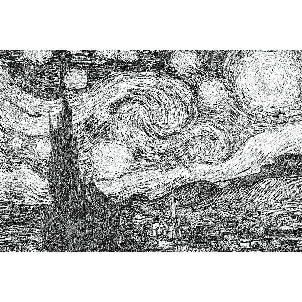 Trefl Red ArtFrame Puzzle The Starry Night Vincent van Gogh 500 Piece Puzzle