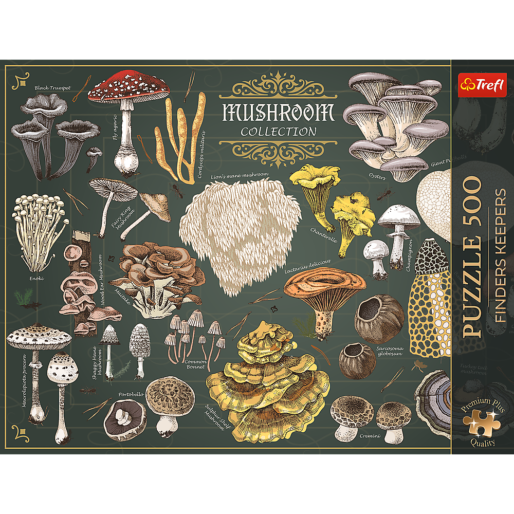 Trefl Premium Plus Finders Keepers Mushrooms 500 Piece Puzzle