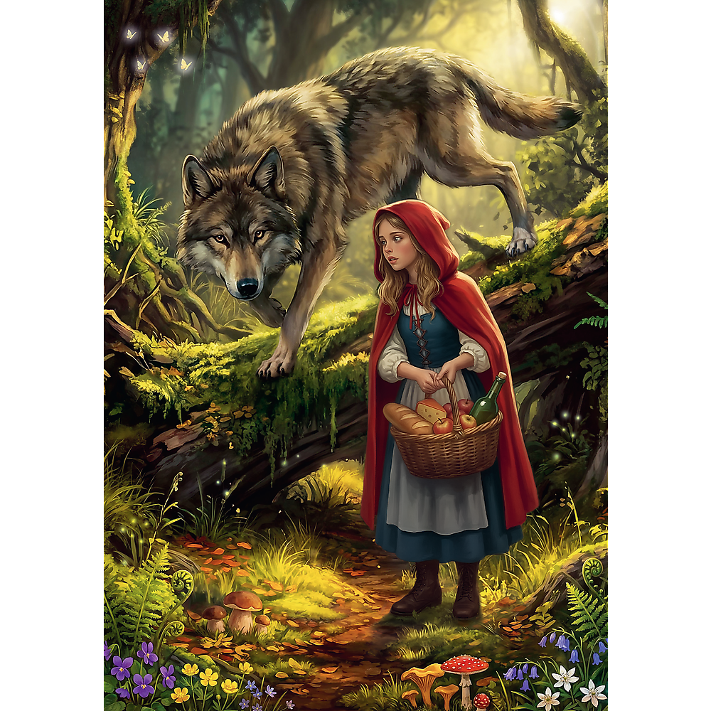 Trefl Premium Plus Enchanted Fairy Tales Little Red Riding Hood and the Wolf 500 Piece Puzzle