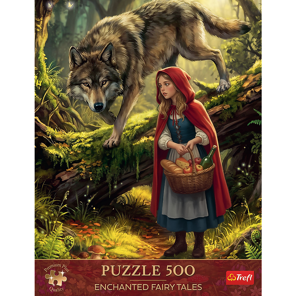 Trefl Premium Plus Enchanted Fairy Tales Little Red Riding Hood and the Wolf 500 Piece Puzzle