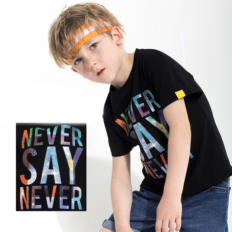 Children's Letter Print T-Shirt
