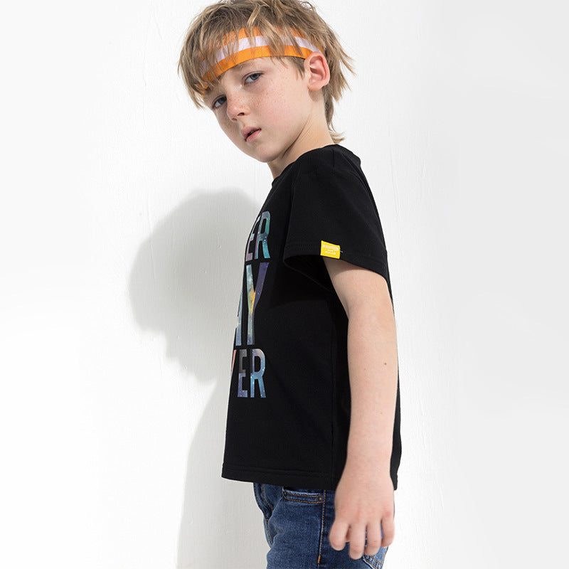 Children's Letter Print T-Shirt