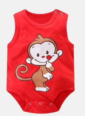 Sleeveless Baby rompers clothes newborn baby clothes - Cindi Book