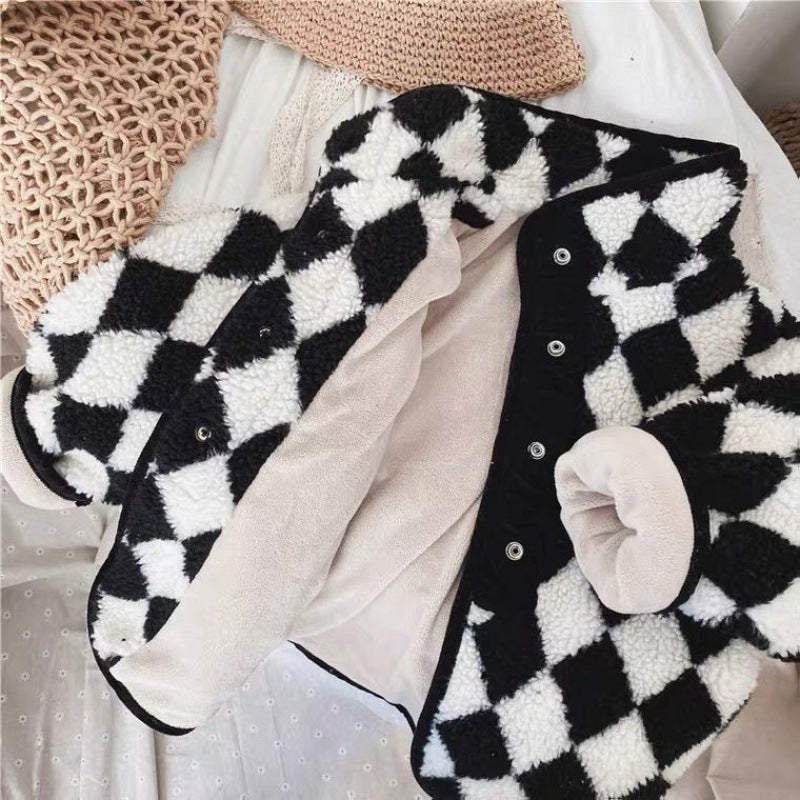 Autumn and Winter Western Style Diamond Lattice
