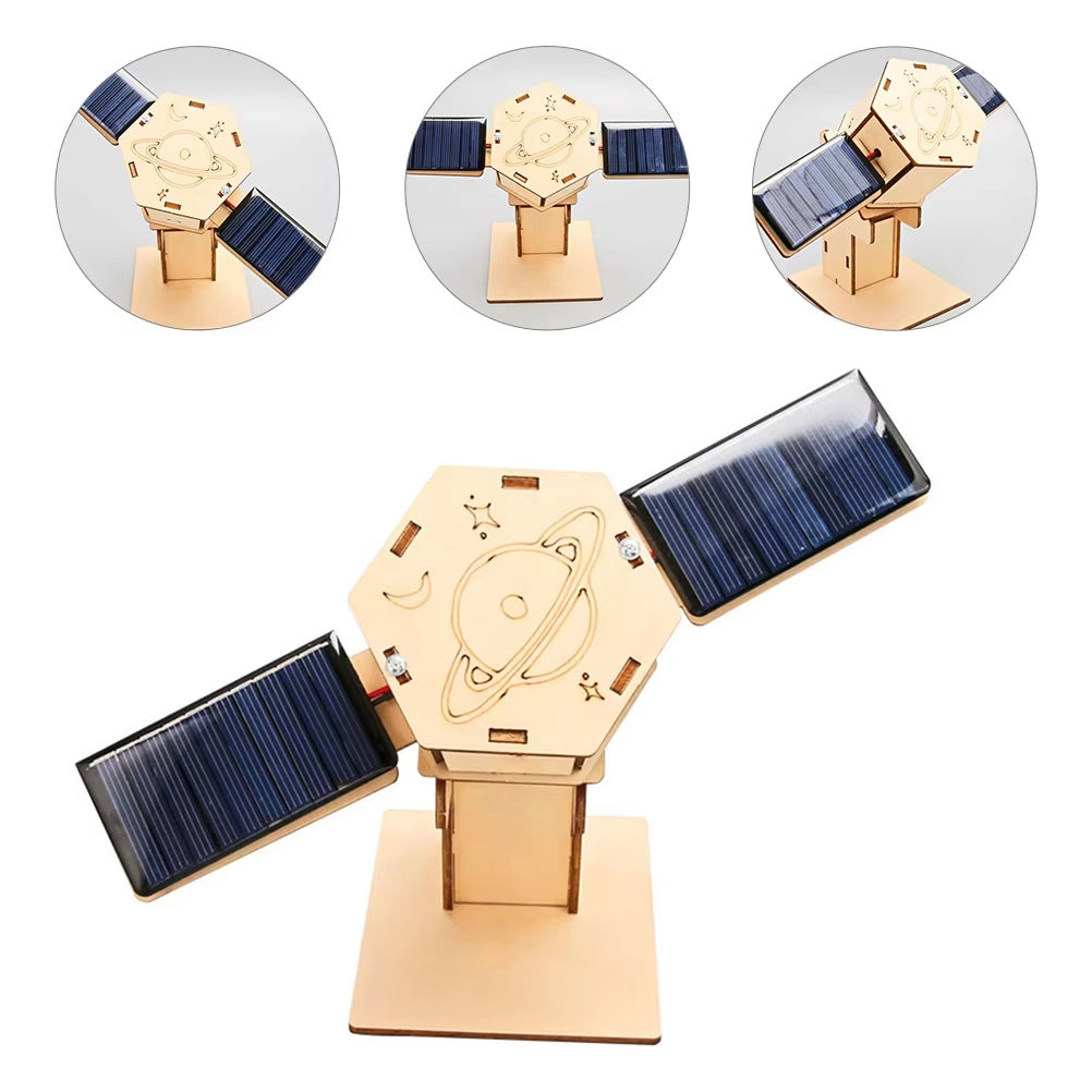 Diy Technology Small Production Stem Experimental Teaching Aids Space Model Artificial Satellite Educational Toys Solar Power Toy Kit Science - Cindi Book