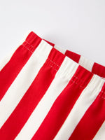 Rylee Faith Designs - Christmas “MERRY” Applique Girls Striped Bell-bottom Pants Outfit Set - alternate view 5