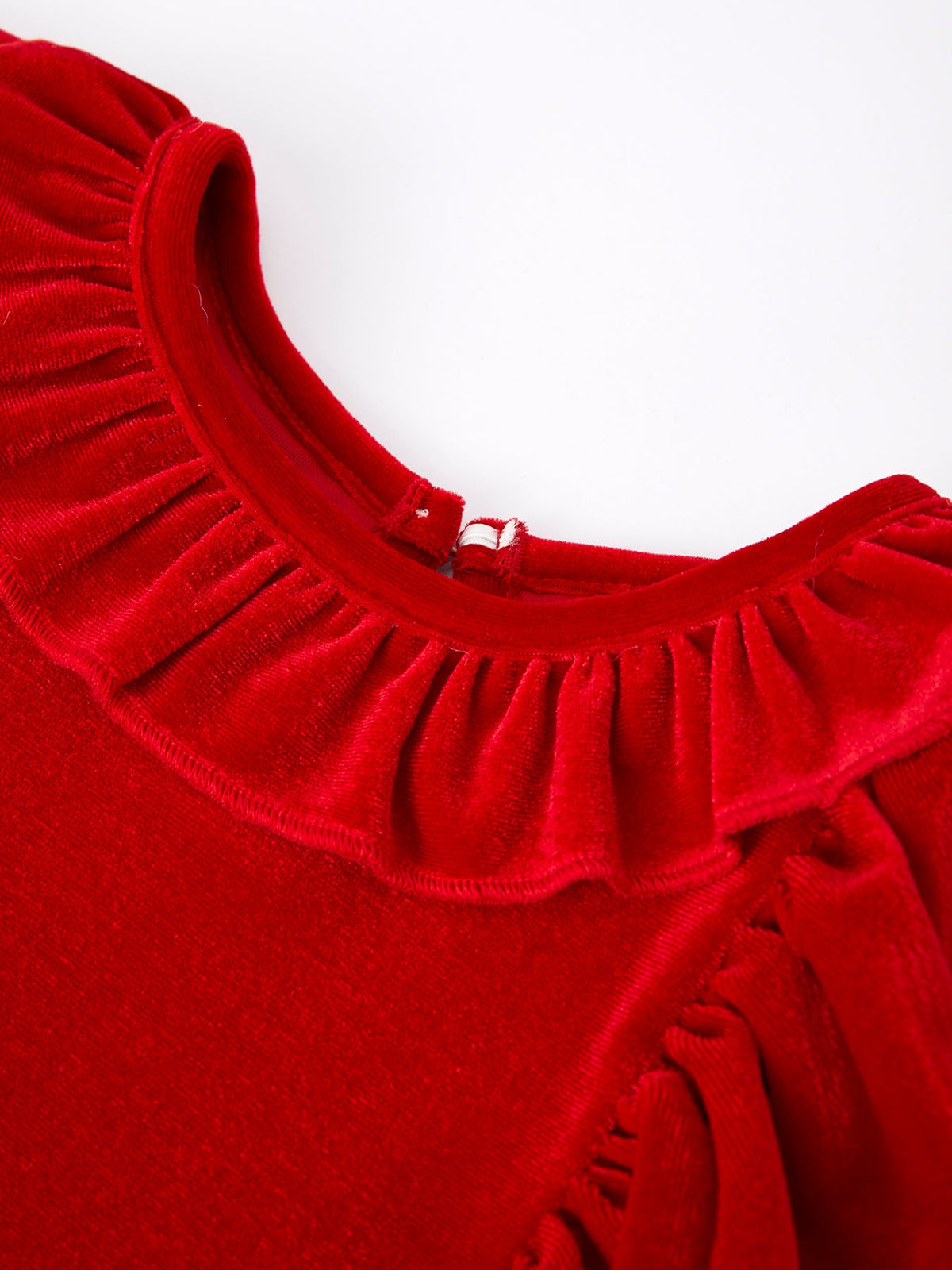 Rylee Faith Designs - Christmas Red Velvet Girls Dress - alternate view 3
