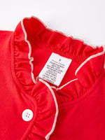 Rylee Faith Designs - Christmas Red Girls Embroidered Pajamas - alternate view 11