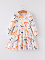Rylee Faith Designs - Halloween Bow Spring and Summer Girls Dress - alternate view 5