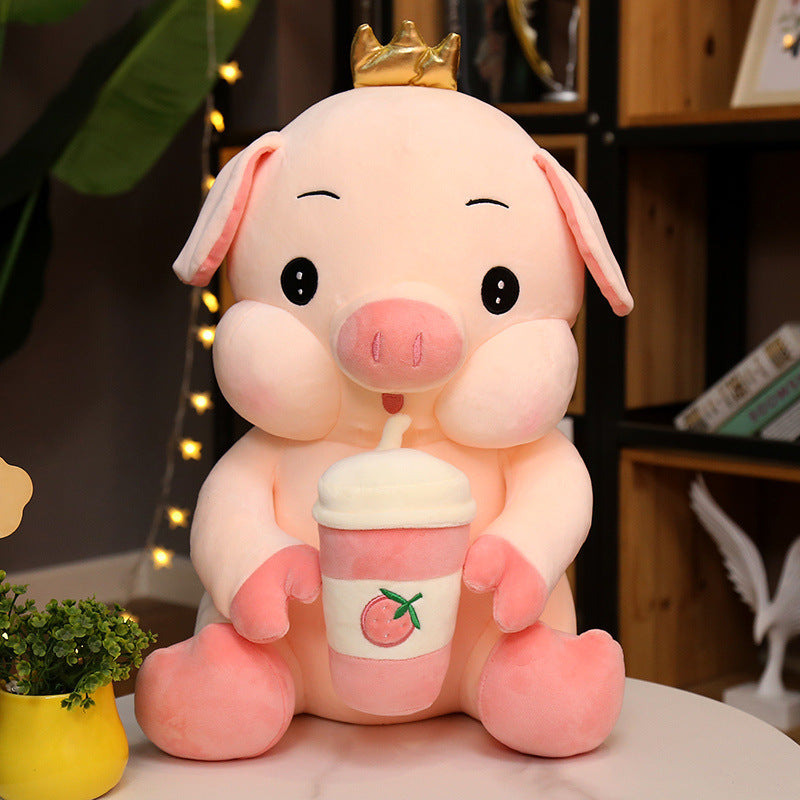 Baby Bottle Pig Ragdoll Plush Toy Doll - Cindi Book