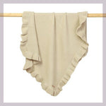 Knitted Baby Blankets Newborn Swaddle Wrap Ruffle - Cindi Book