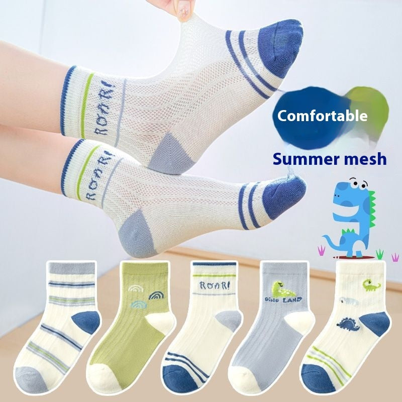 Children's Socks Tube Socks Springsummer Thin Breathable - Cindi Book