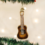 Old World Christmas Guitar Ornament - hand-blown glass Christmas tree ornament