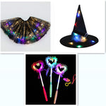 Magical & Luminous  LED Princess Halloween Tutu Skirt Sequins Shiny Skirt - Cindi Book
