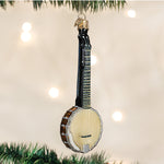 Old World Christmas Banjo Ornament - hand-blown glass Christmas tree ornament