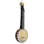 Old World Christmas Banjo Ornament - hand-blown glass Christmas tree ornament (view 3)