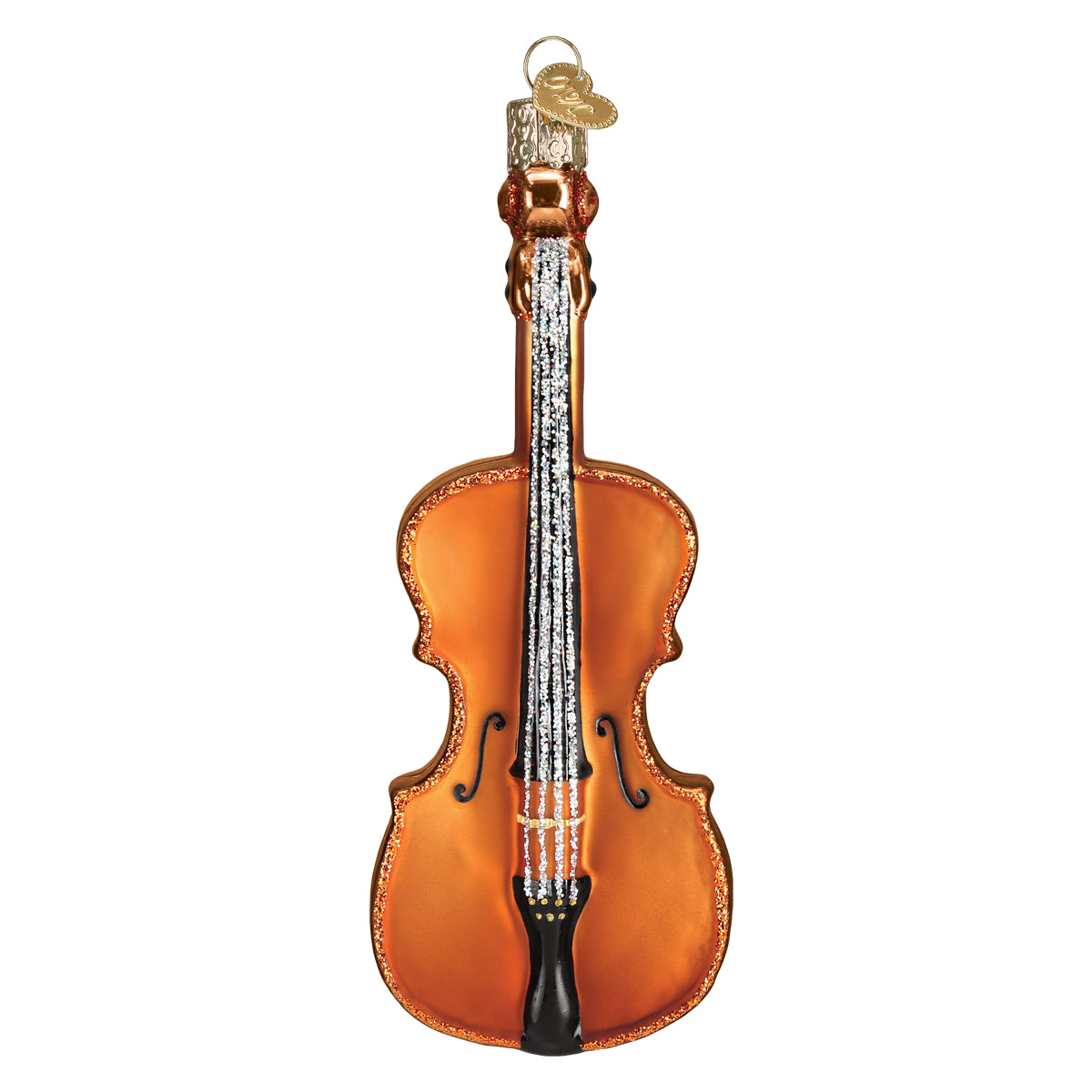 Old World Christmas Cello Ornament - hand-blown glass Christmas tree ornament (view 3)
