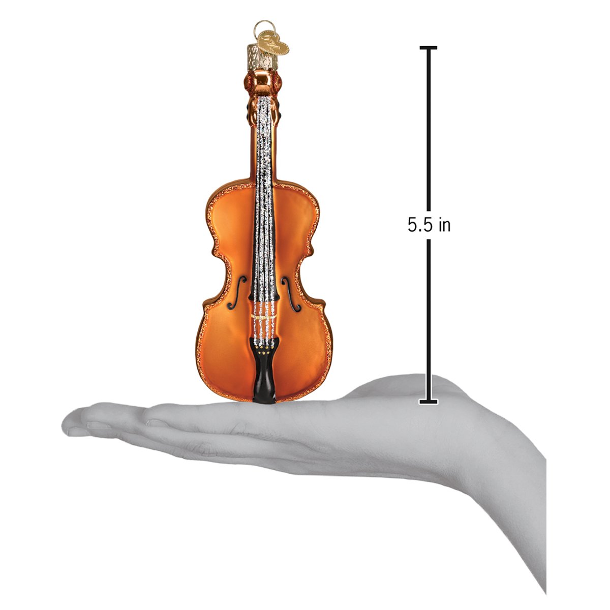 Old World Christmas Cello Ornament - hand-blown glass Christmas tree ornament (view 6)