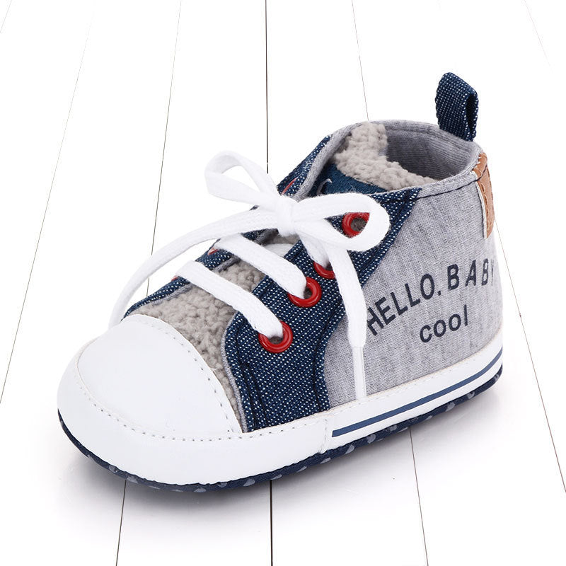 Canvas shoes color matching letters walking shoes - Cindi Book