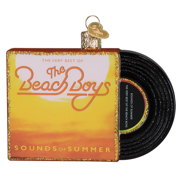 Old World Christmas Sounds Of Summer Album Cover Ornament - hand-blown glass Christmas tree ornament (view 2)