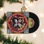 Old World Christmas Rock And Roll Over Album Ornament - hand-blown glass Christmas tree ornament