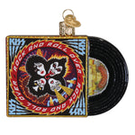 Old World Christmas Rock And Roll Over Album Ornament - hand-blown glass Christmas tree ornament (view 2)