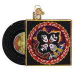 Old World Christmas Rock And Roll Over Album Ornament - hand-blown glass Christmas tree ornament (view 3)