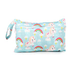 Cartoon printed single zipper small diaper storage bag - Cindi Book