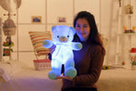 Creative Light Up LED Teddy Bear Stuffed Animals Plush Toy Colorful Glowing Christmas Gift For Kids Pillow - Cindi Book
